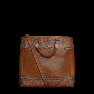 RRLHAND TOOLEDLEATHER TOTE BAG