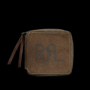 RRLROUGHOUT SUEDE LEATHER WALLET