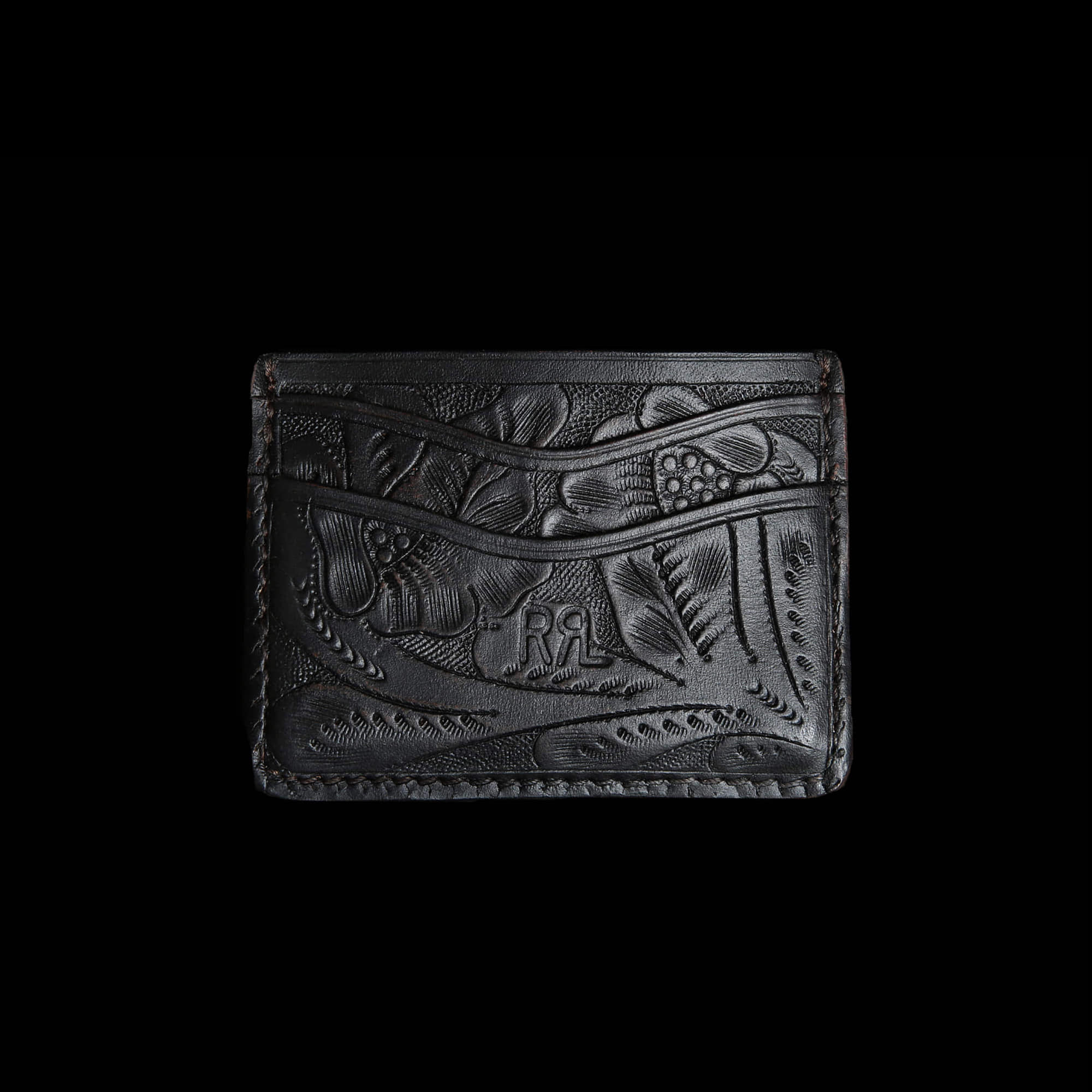 RRLHANDTOOLED LEATHERCARD CASE