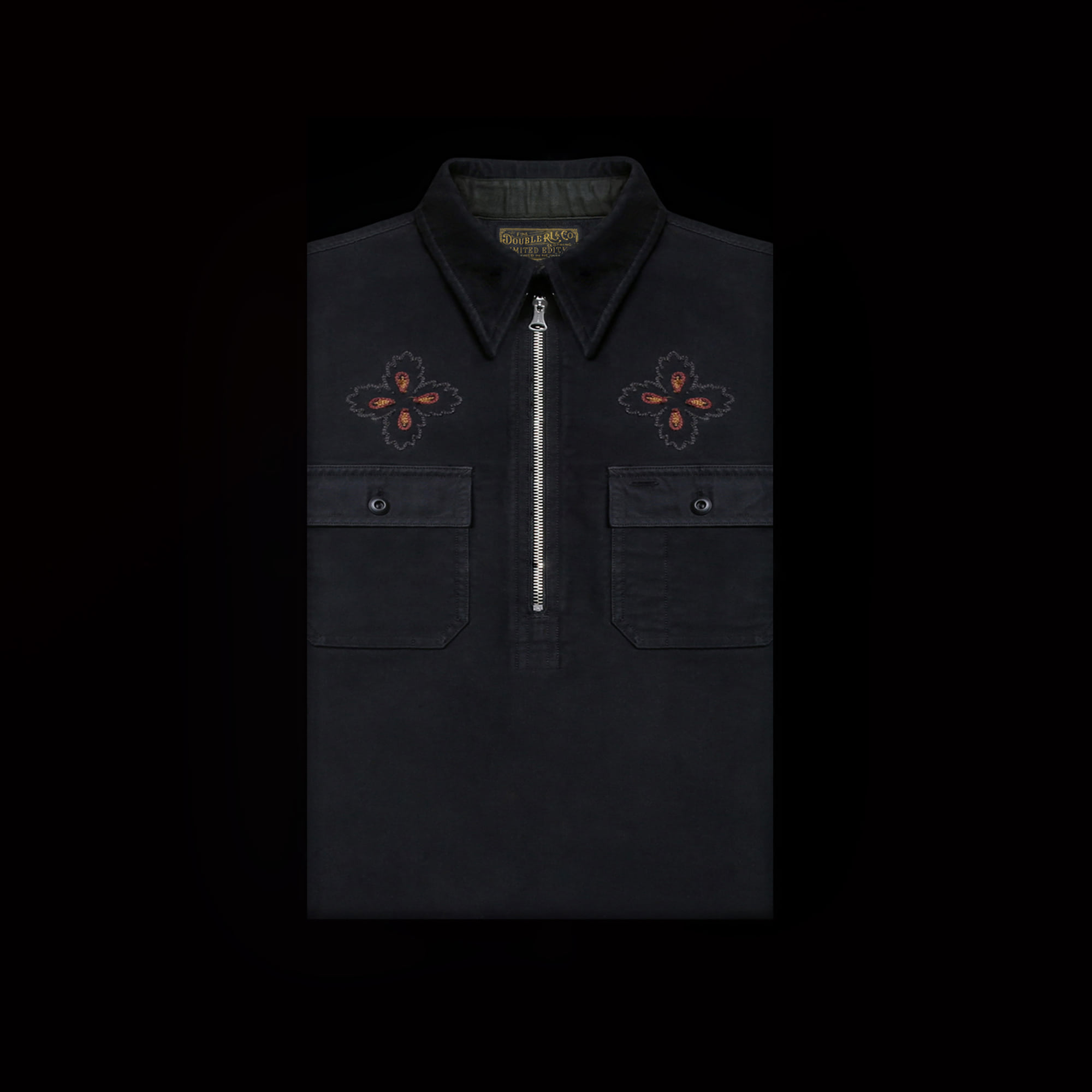 RRLLIMITED EDITIONMOTORCYCLE EMBROIDERED  PULLOVER