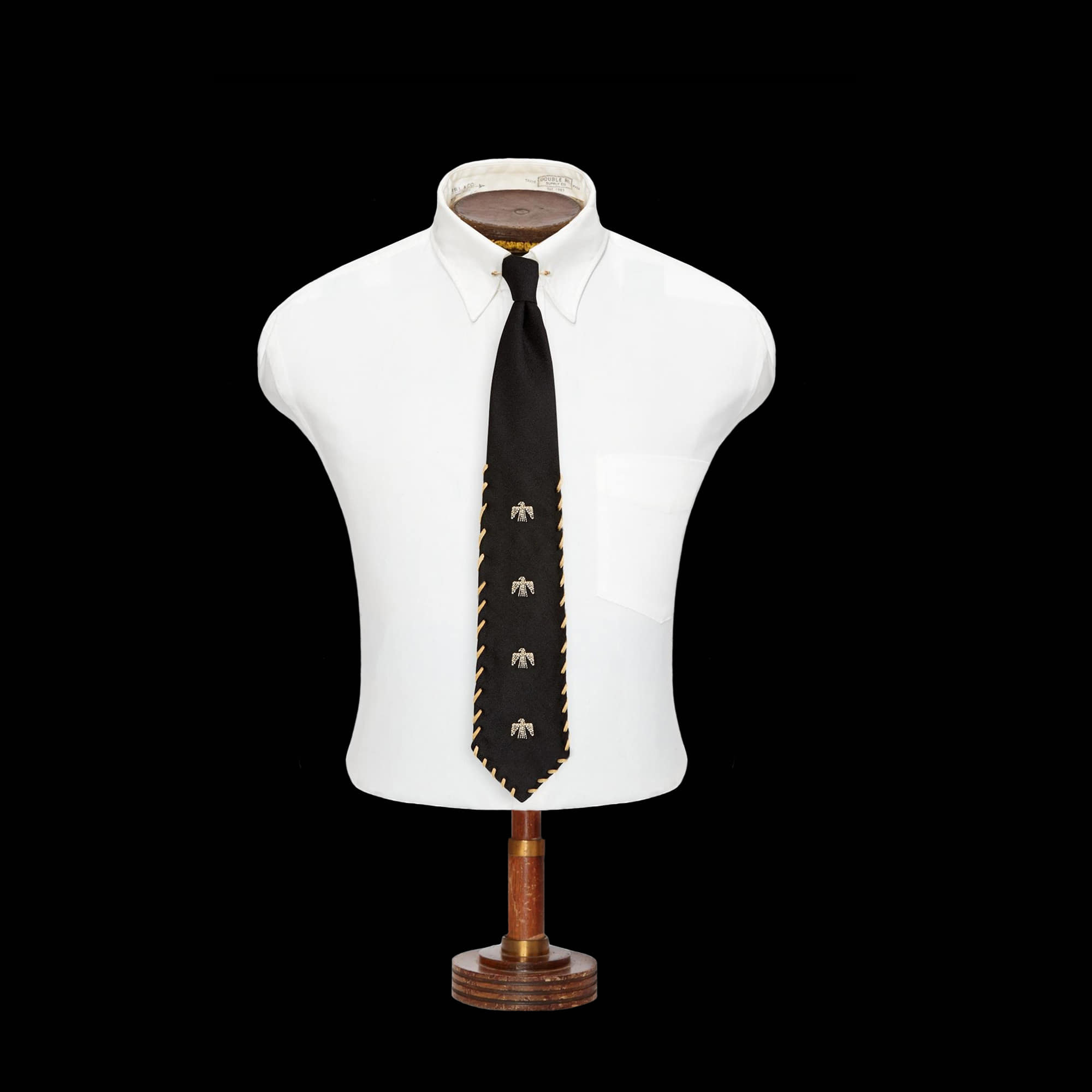 RRLHANDMADE EMBROIDERED TIE
